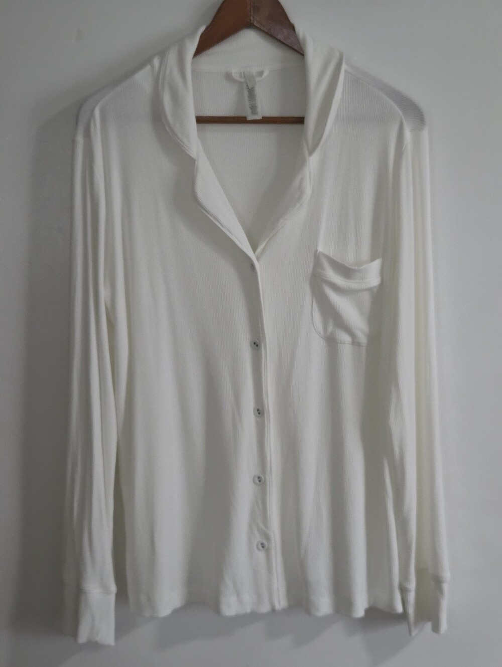 Skims Sleep Long Sleeve Button Up Marble Pajama Shirt Size Medium